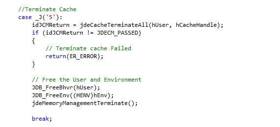 Encerrar o cache